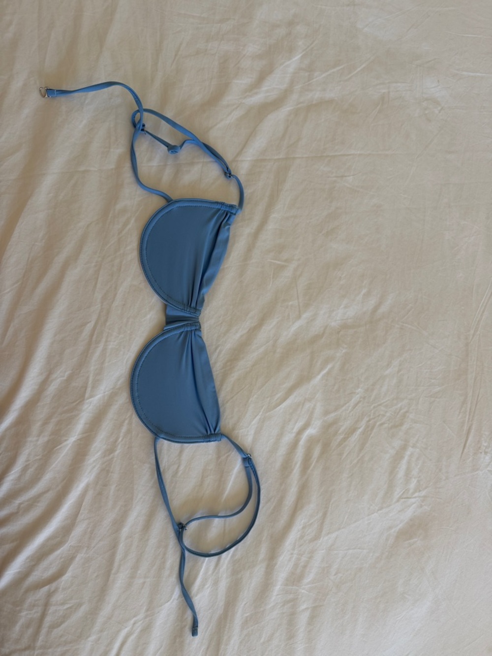 Frankie's Bikinis Blue Triangle Bikini Top